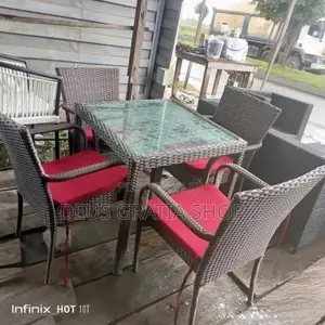 Rattan Dining Table and Chairs
