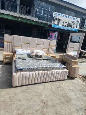 Cream Colour 6by6 Set of Bed.