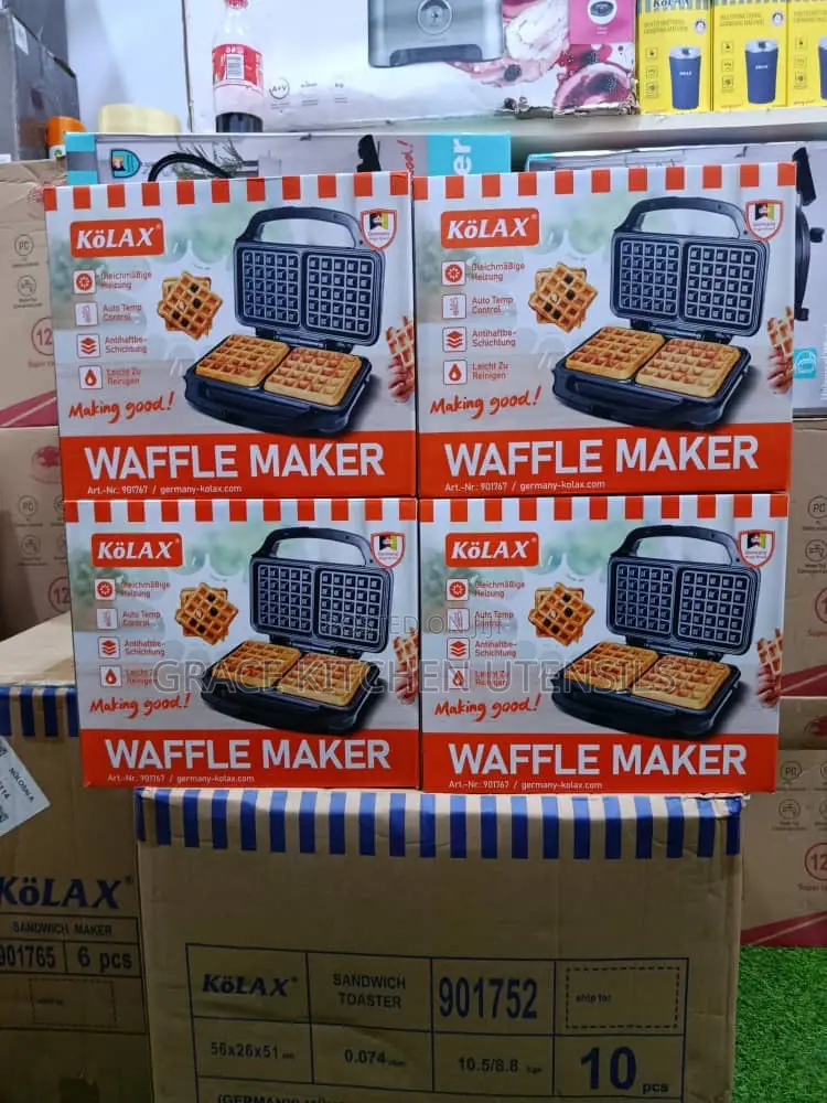 Kölax Waffle Maker - 1000-Watt, Non-Stick