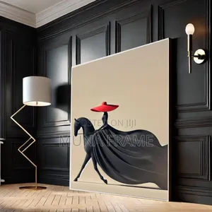48/60 Inches Abstract Women on Horse Canvas Wall Artwork