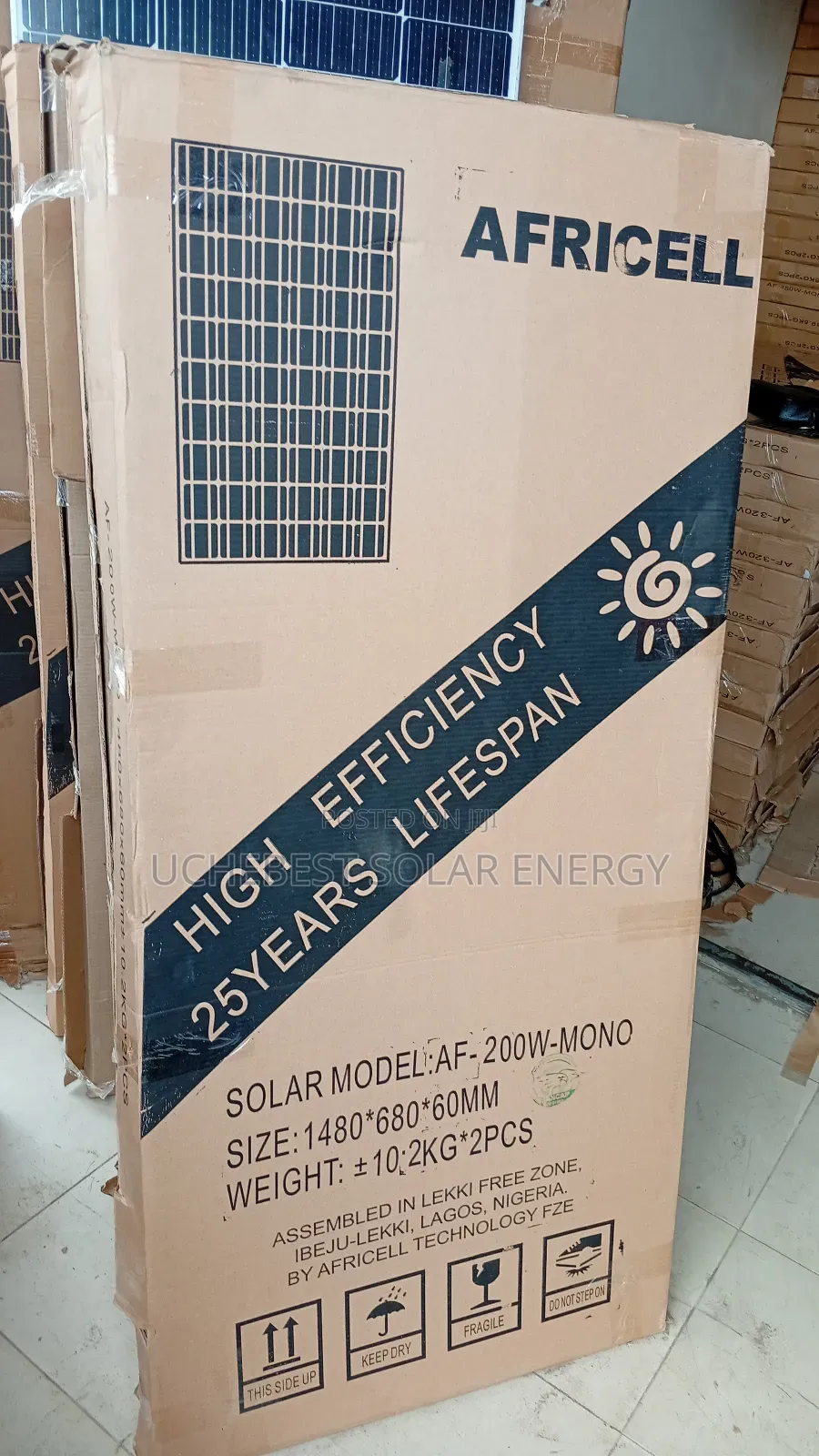 200w/36v Africell Solar Panel