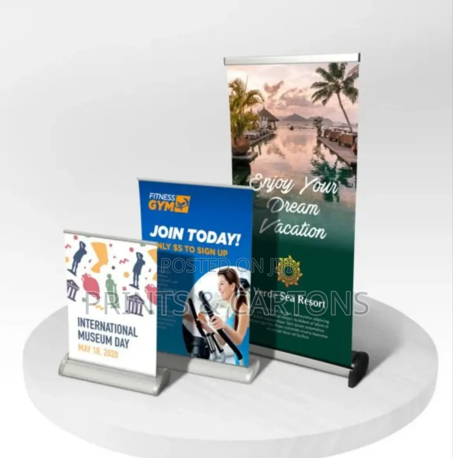 Double Sided Tabletop Banner Printing. #3