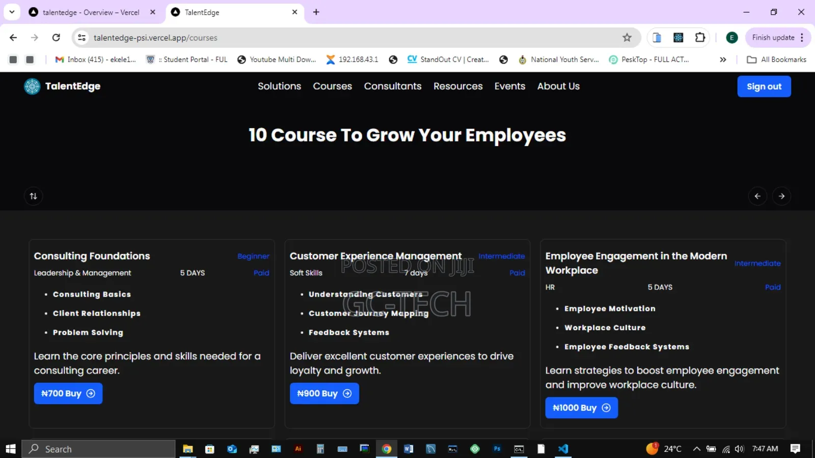 Employee Consultating Web App