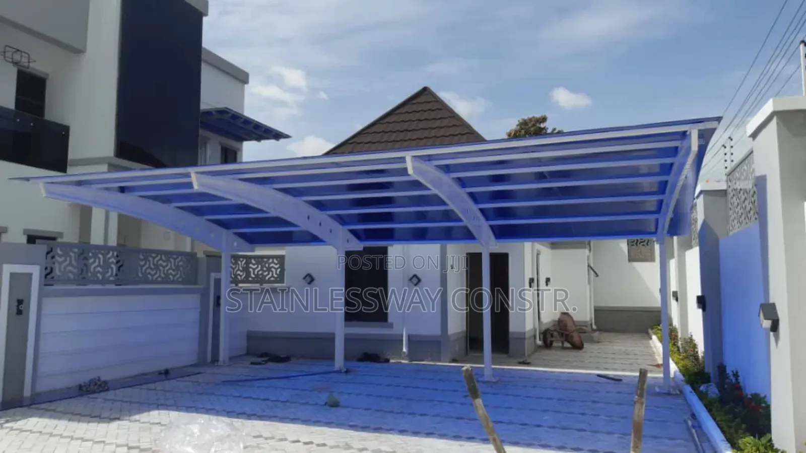 Carport White Vento Vinx