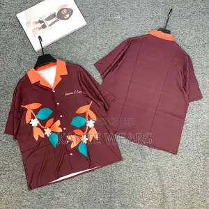 Button Silk Crop Shirt