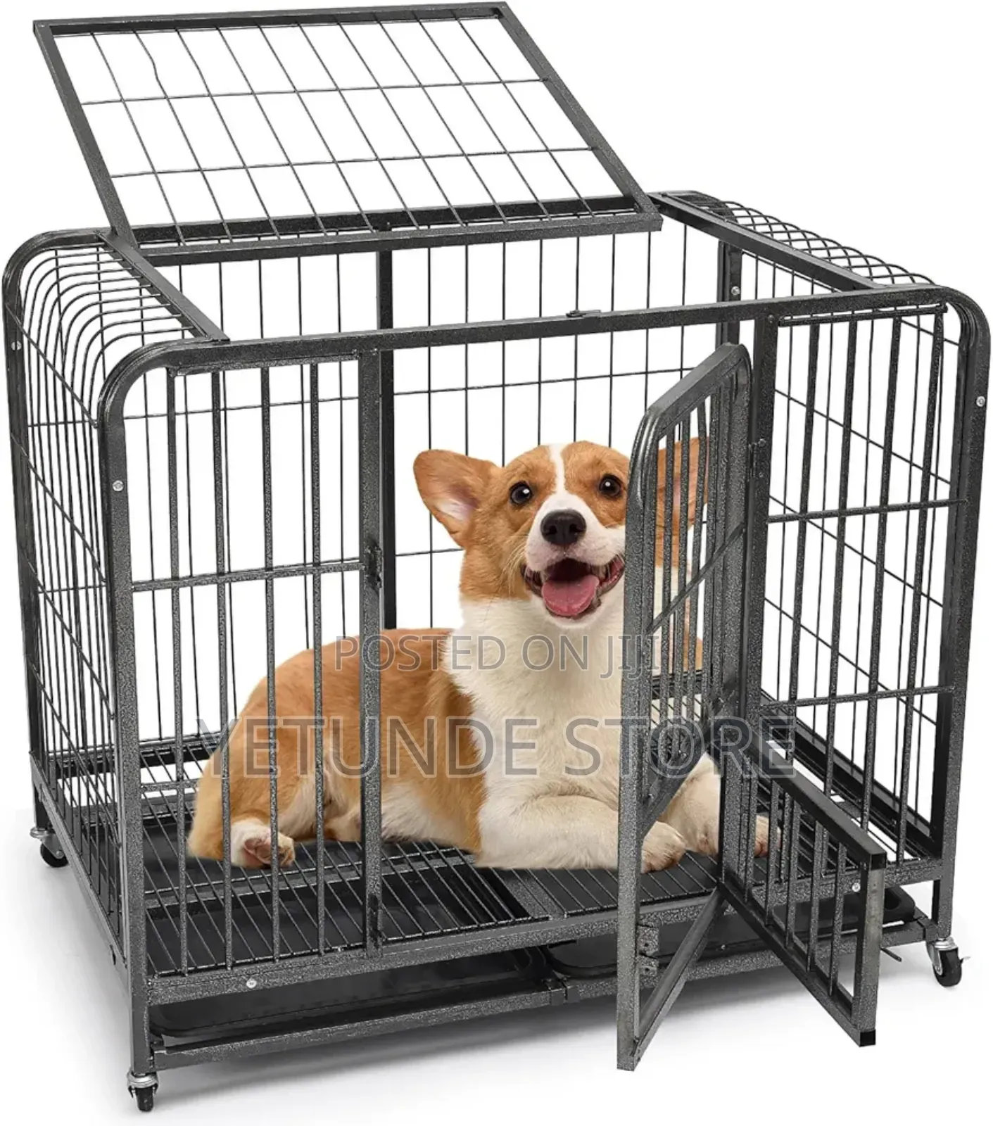 30inch Dog Cage for Medium Size Dogs, Heavy Duty Dog Crate
