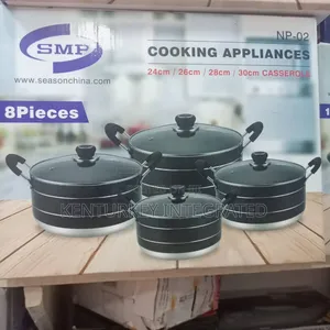 SMP 8pieces Cooking Appliances 24/26/28/30cm Casseroles