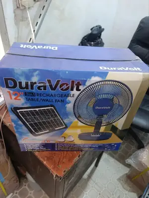 Duravolt 12 Inches 3 In One Rechargeable Table/Wall Fan