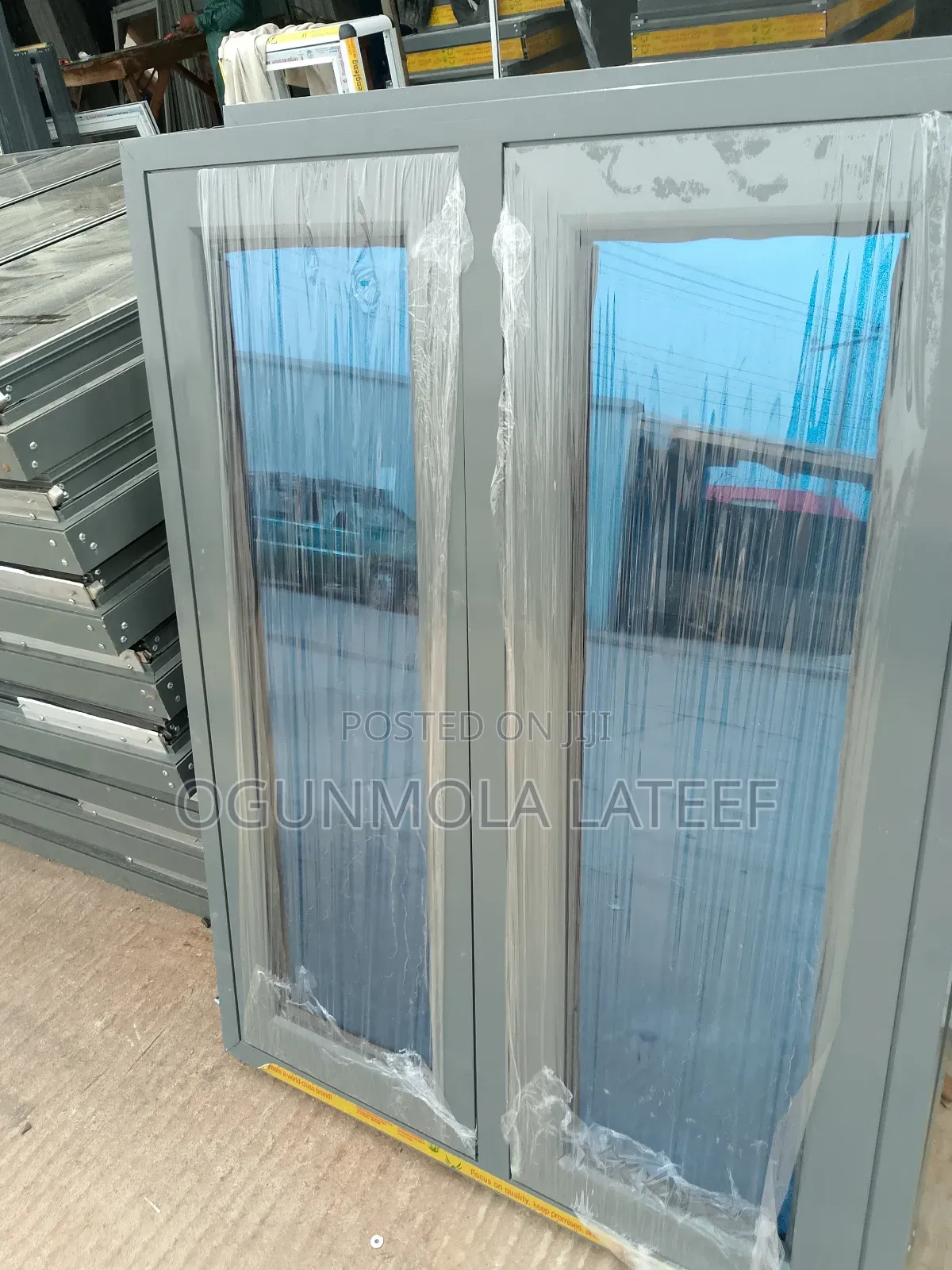Window Casement With Net and Burglary