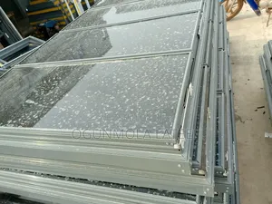 Frameless and Transom Window With Net and Burglary