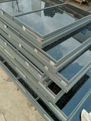 Frameless and Transom Window With Net and Burglary