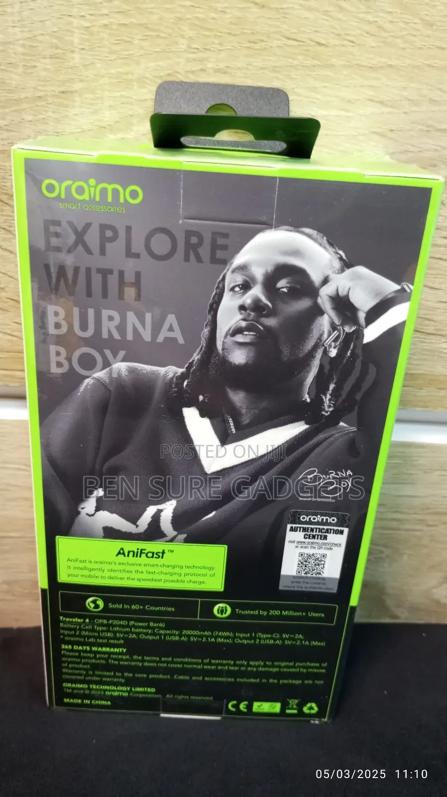 Oraimo 2000mah Power Bank