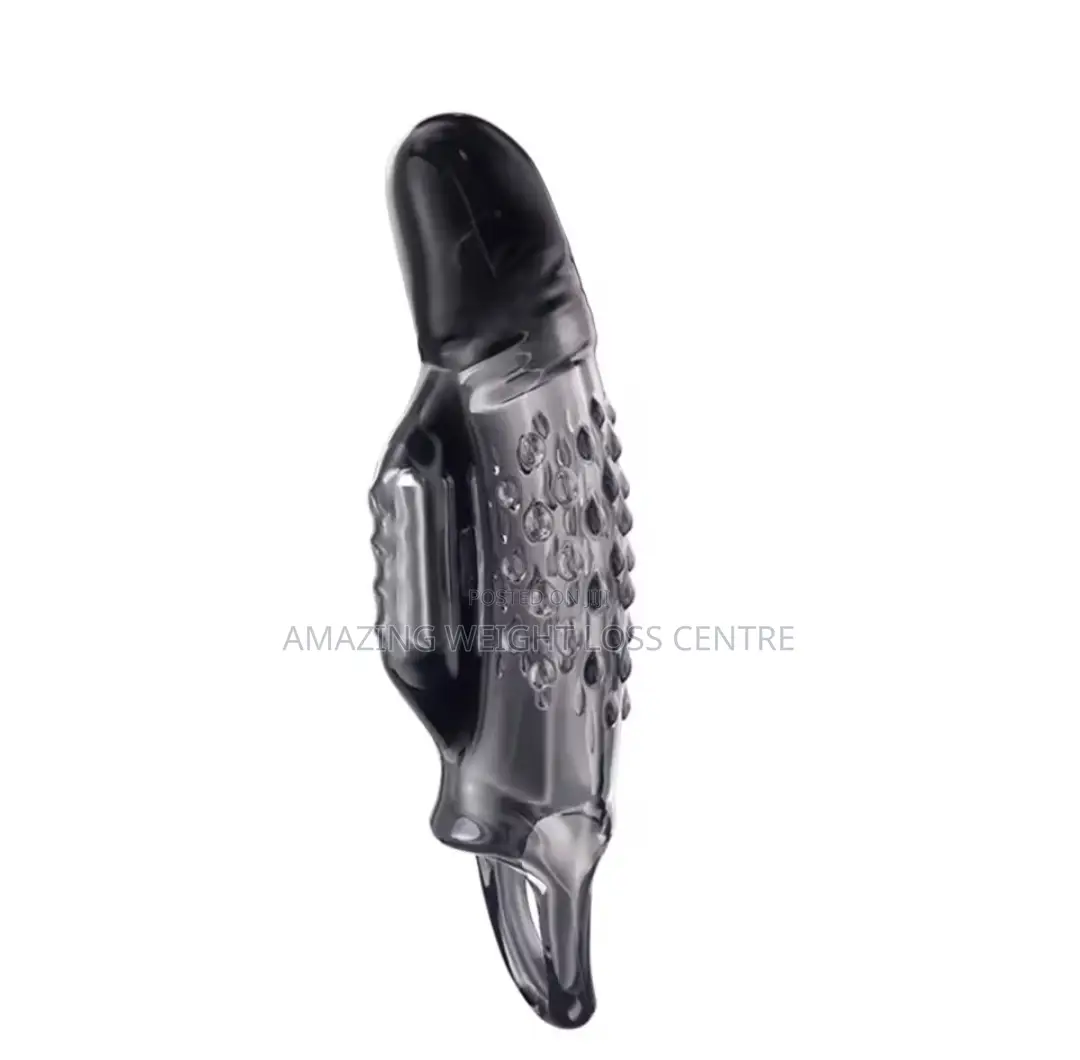 Black Vibrating Dick Sleeve Cockring (Delay Ejaculation)