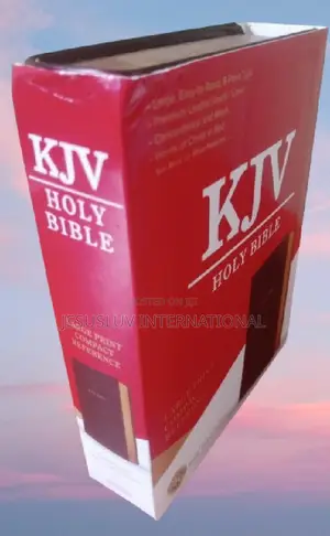 KJV Large Print Compact Reference Bible,Brown Leather