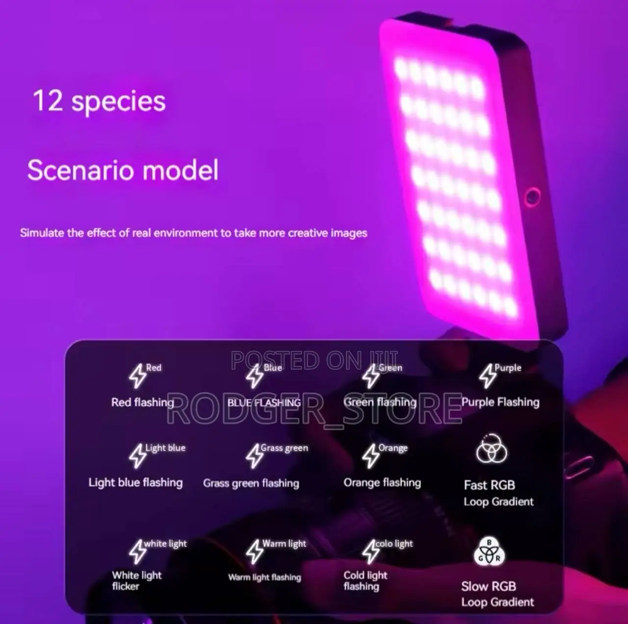 Rgb Led Photography Lighting Video Light Magnetic Led Camera