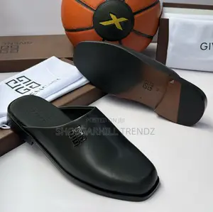 Patent and Plain Leather Half Shoes