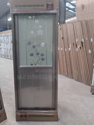 Toilet Door Golden Glass