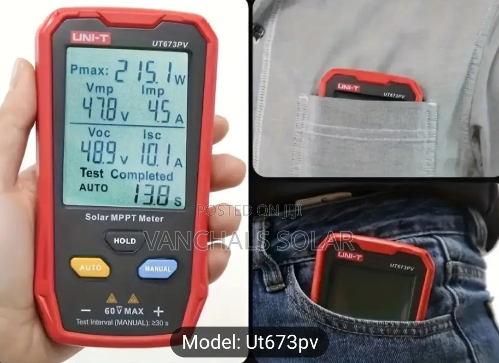 Solar Panel Meter Tester 800w