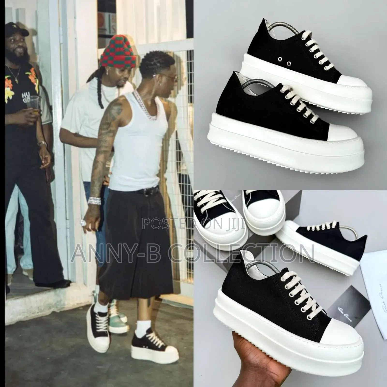 Luxury Rick Owen Men Sneakers