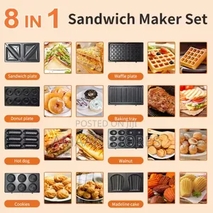 8 in 1 Sokany Sandwich Maker Set/ Toaster