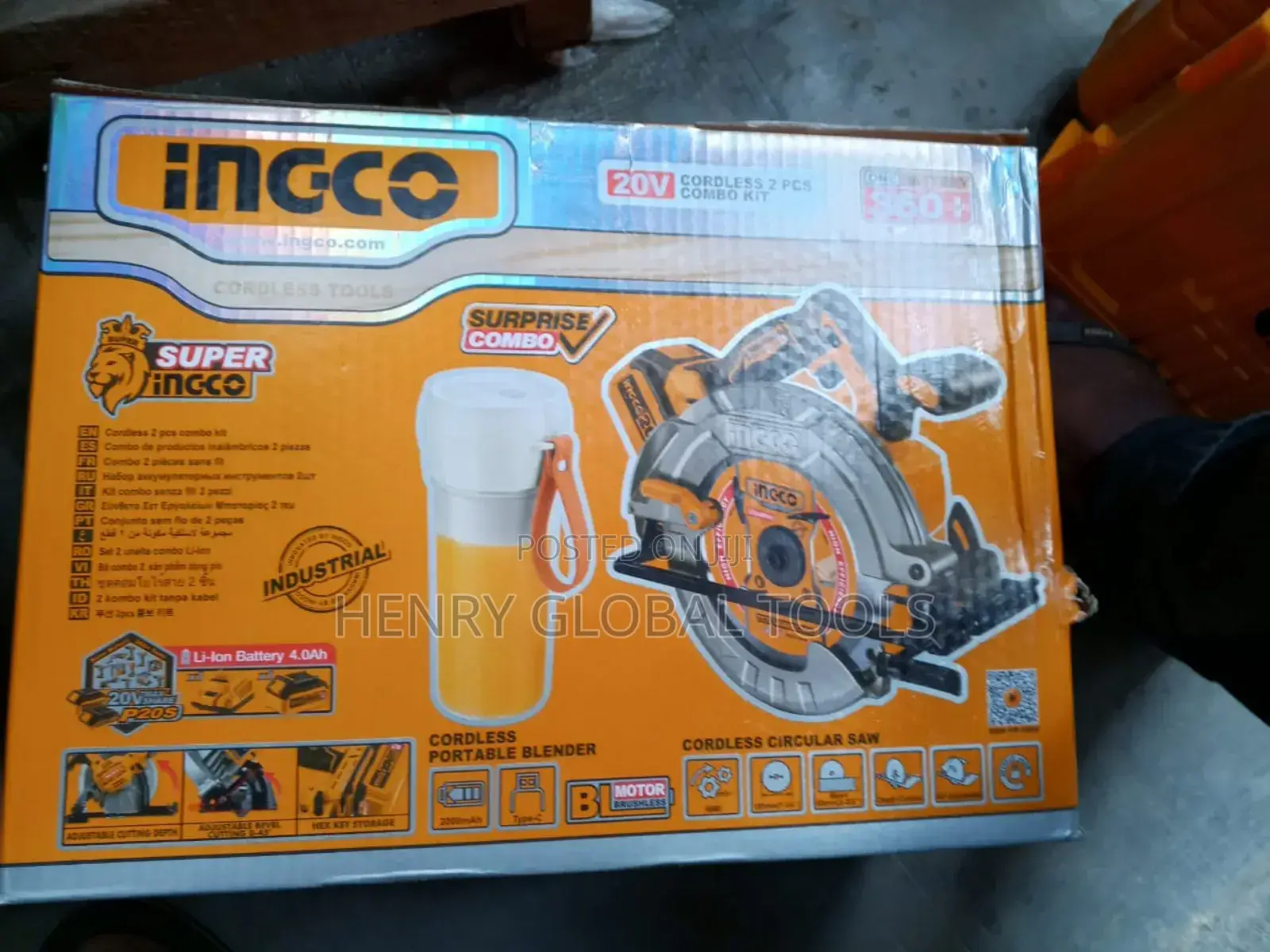 Ingco 20v Battery Circular Saw