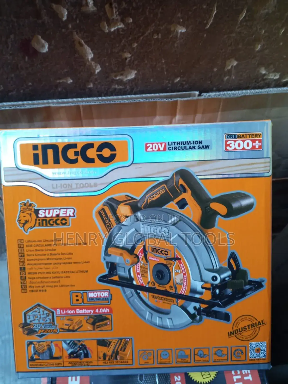 Ingco 20v Battery Circular Saw