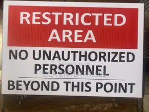 Restricted Area Sign