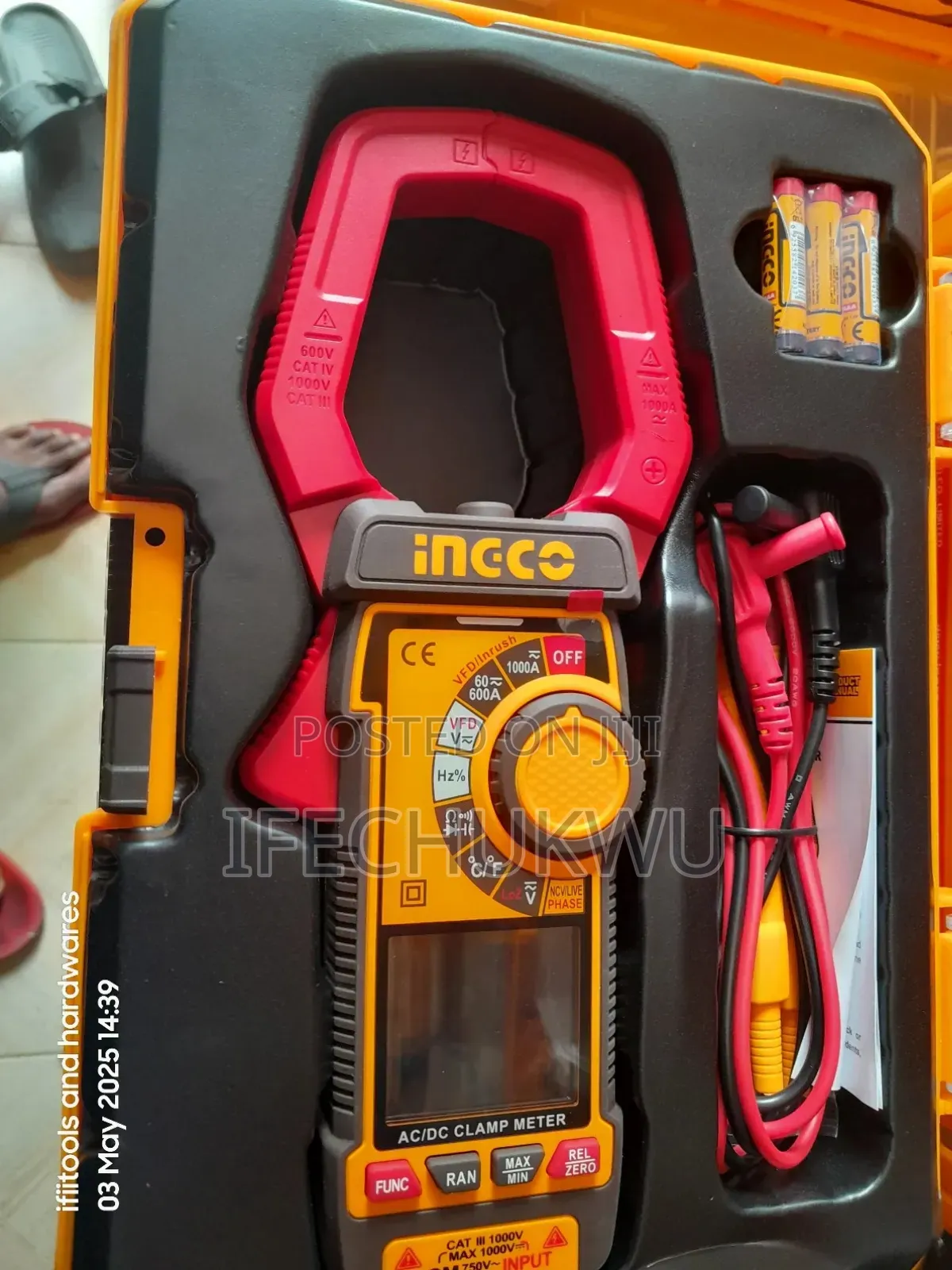 Ingco 1000 a Ac/Dc Clamp Meter