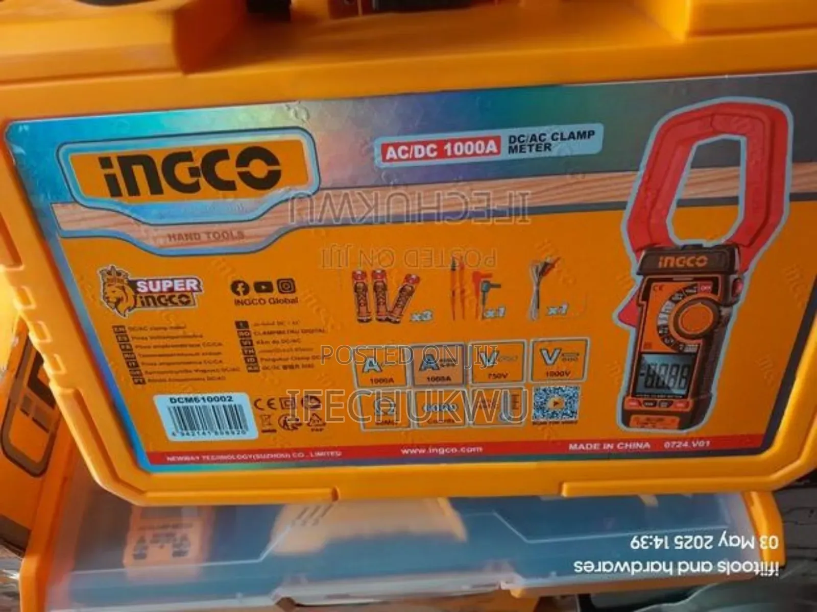 Ingco 1000 a Ac/Dc Clamp Meter