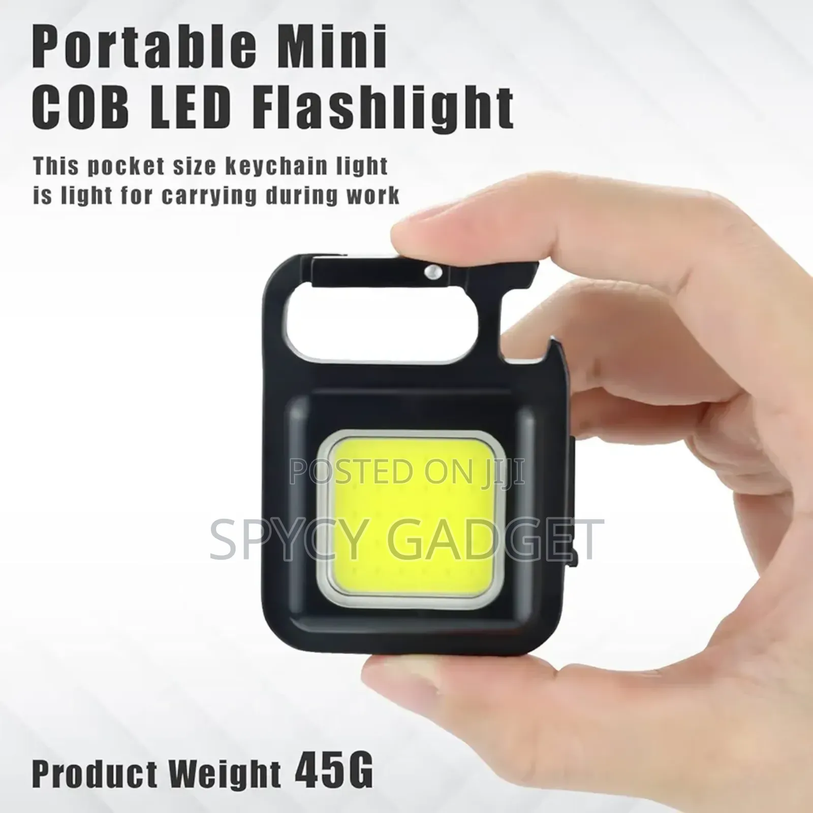 Cob Rechargeable Keychain Mini Light With Bottle Opener