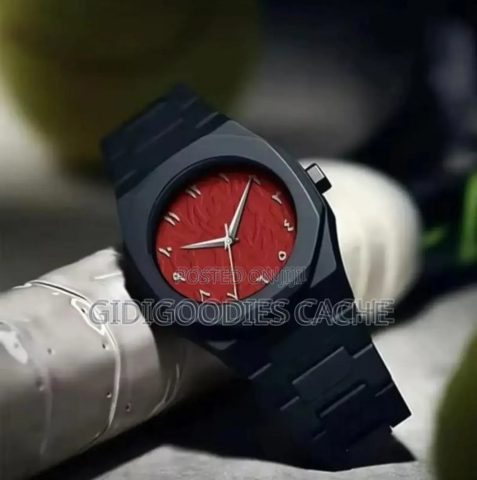 Black Valenzo Plastic Watch