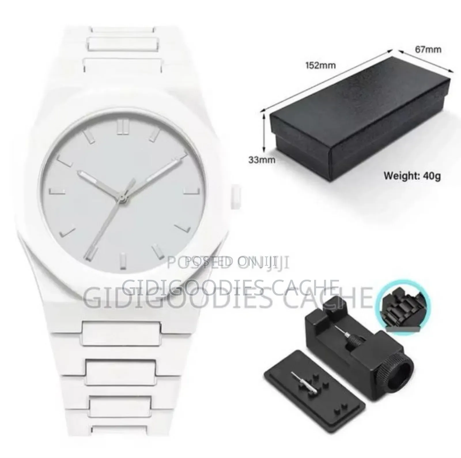 Black Valenzo Plastic Watch