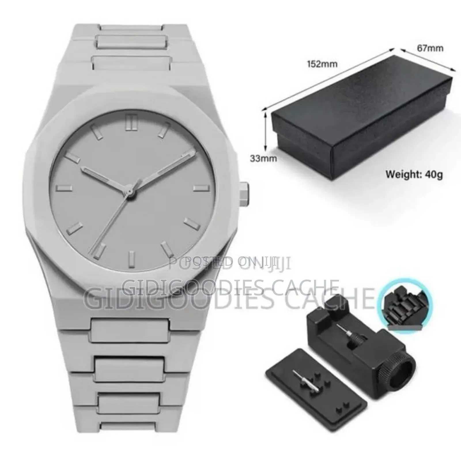 Black Valenzo Plastic Watch