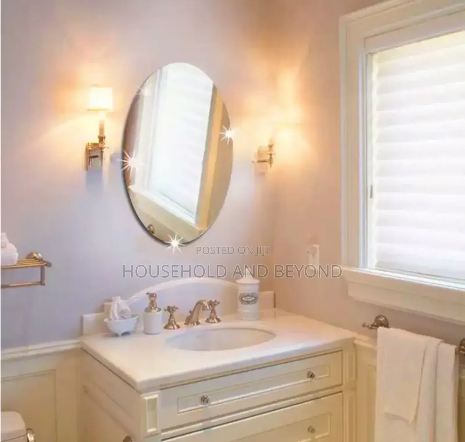 Acrylic Oval Mirror -Big Size