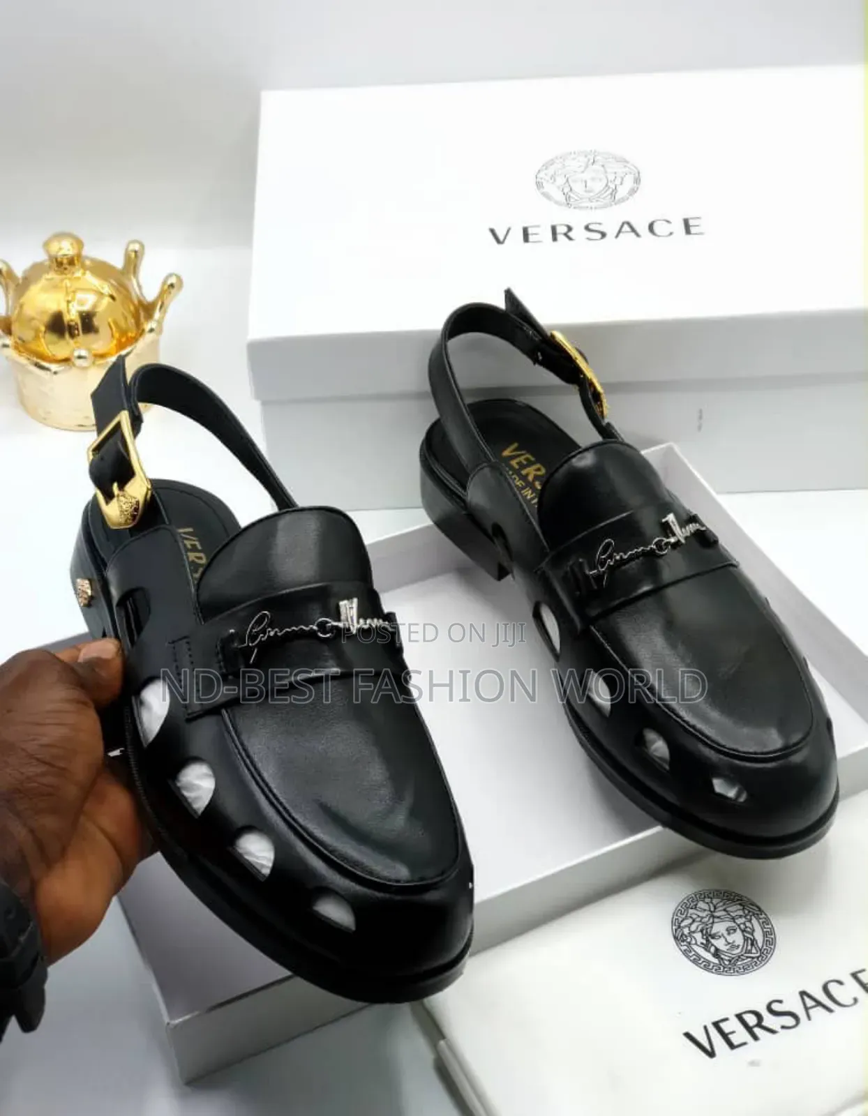 Versace Leather Sandals