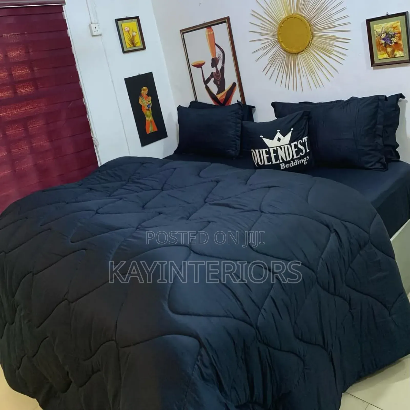 Pure Black Complete Duvet Set