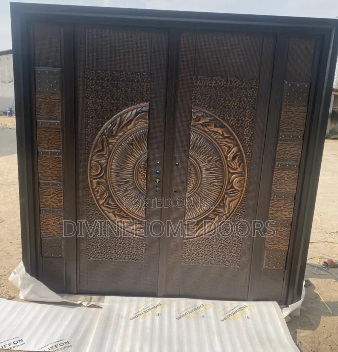 Long Copper Cast Door