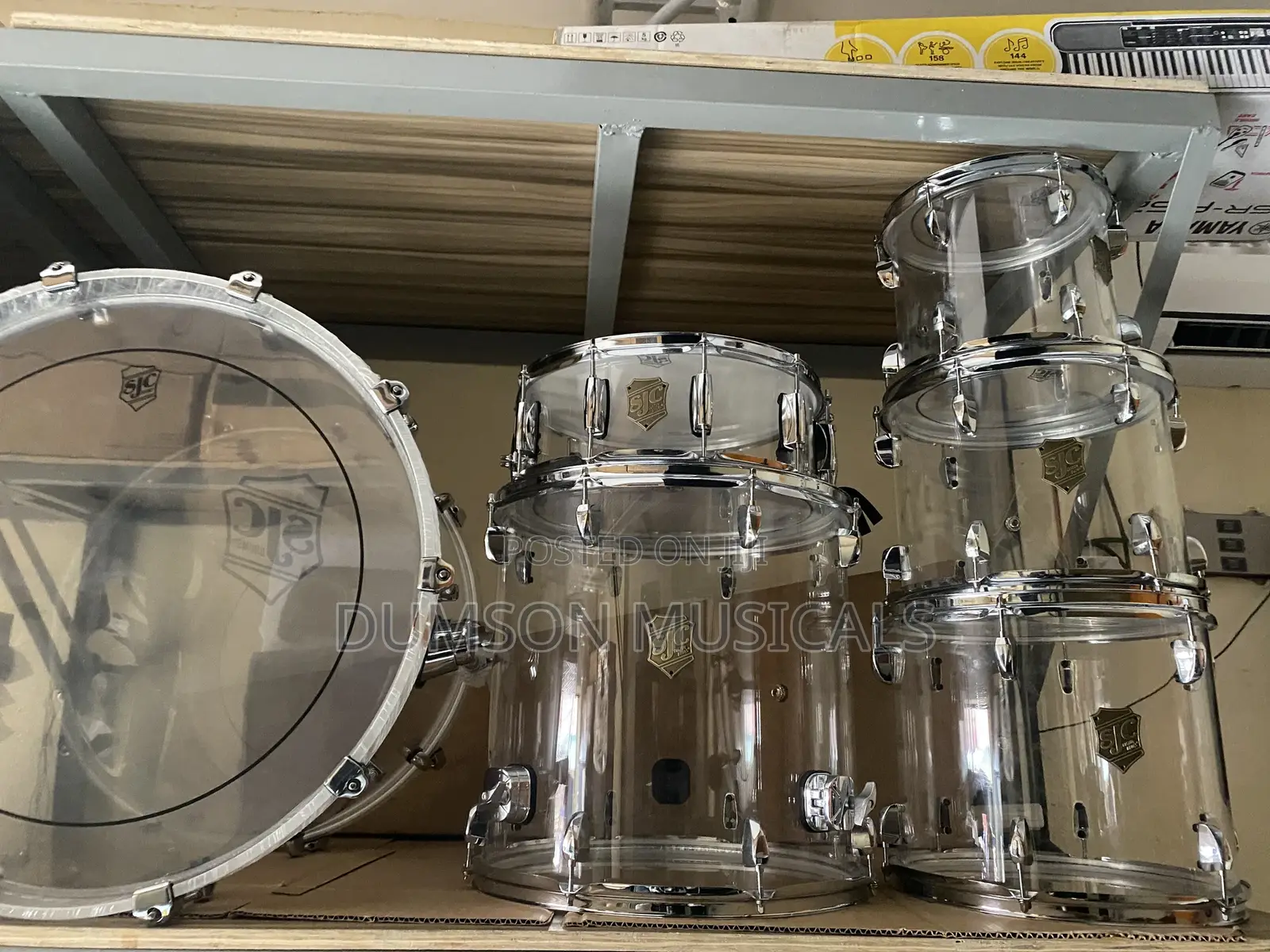 SJC Professional Transparent 5-Set Drum