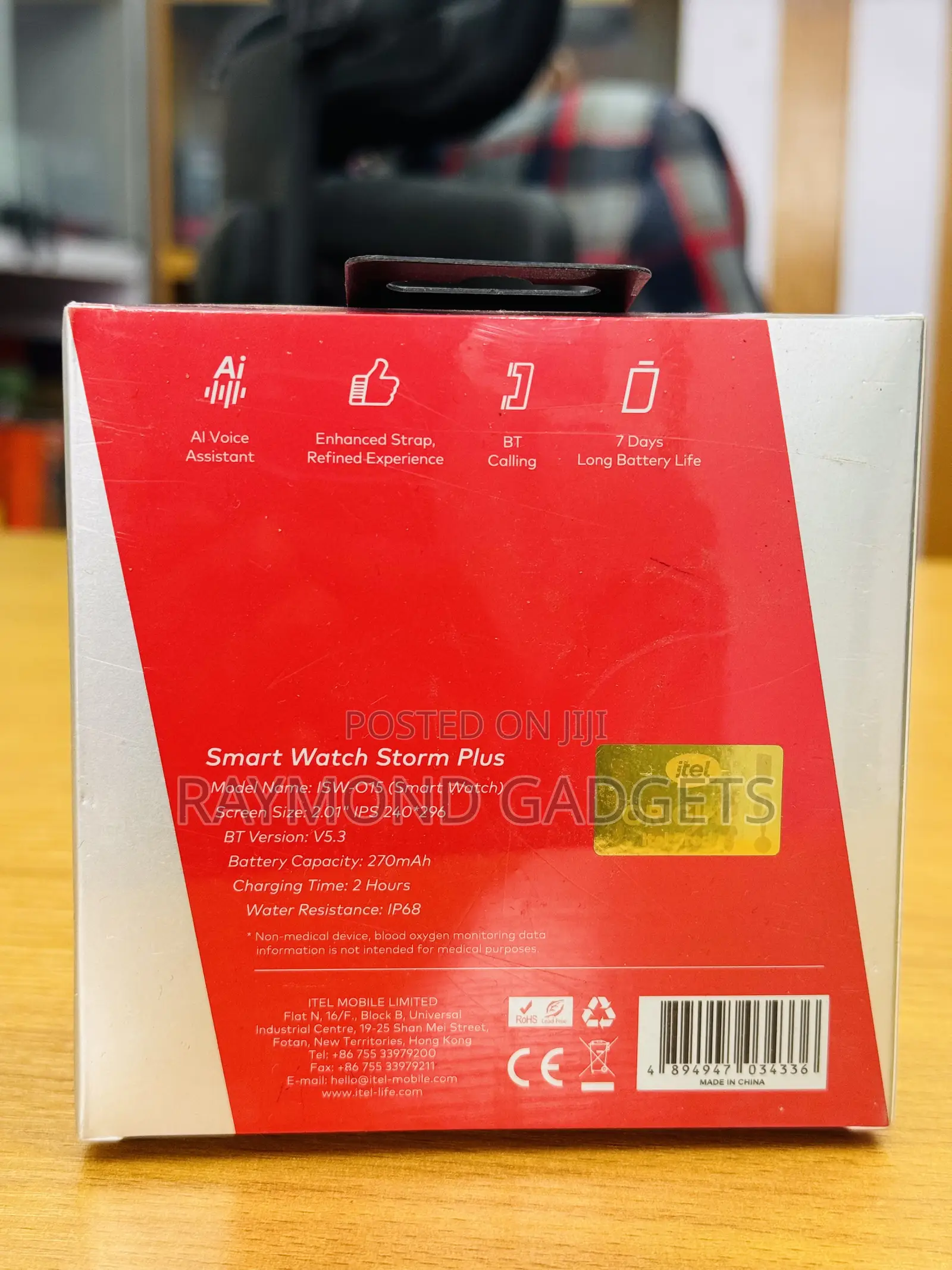 Itel Storm Plus Smart Watch Isw-015 – 2.01” Hd Display