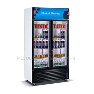 Photo - Vertical Showcase (2 Doors) Commercial Static Display Fridge
