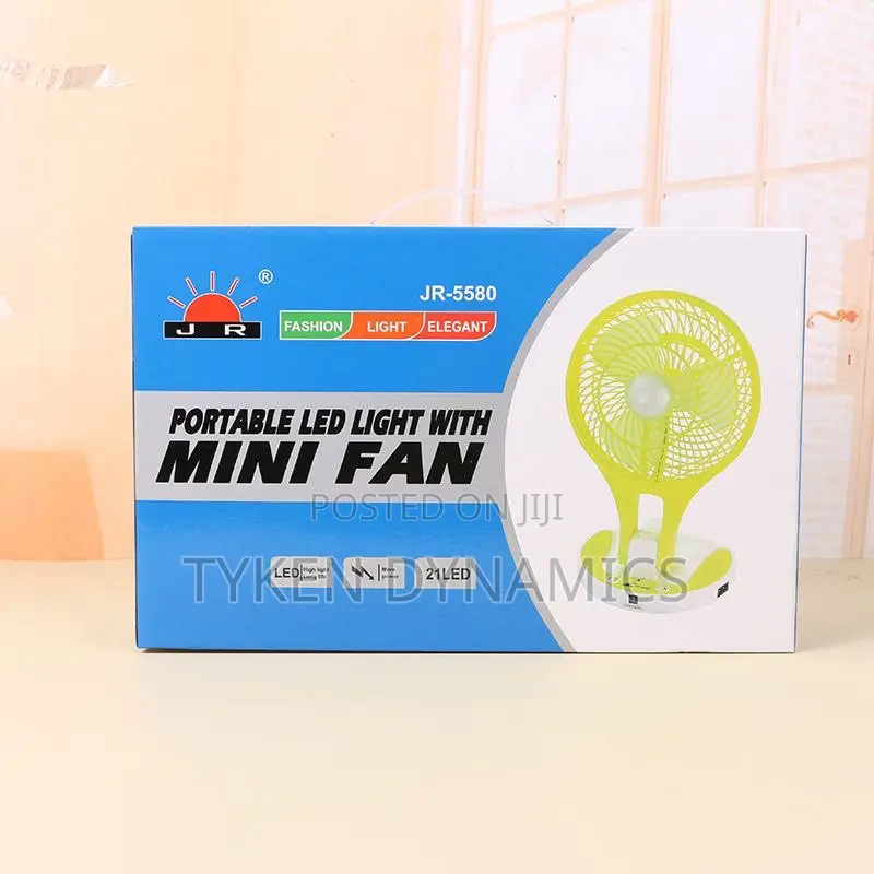 Rechargeable Mini/Table Fan With Led Light