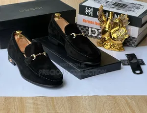 Gucci Classic Suede Chain Loafers for Men