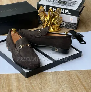 Gucci Classic Suede Chain Loafers for Men