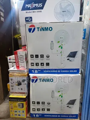 Timmo 16” Rechargeable Solar Fan