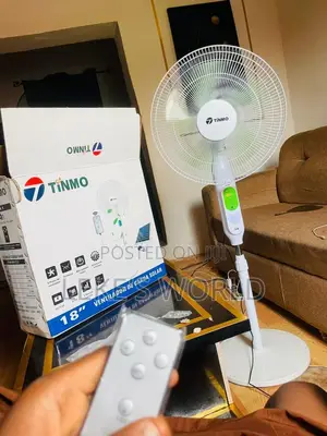 Timmo 16” Rechargeable Solar Fan