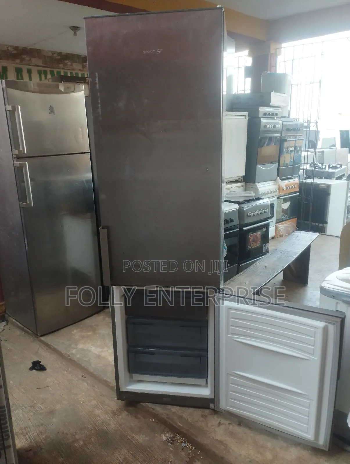 Bosch Grey Double Door Refrigerator
