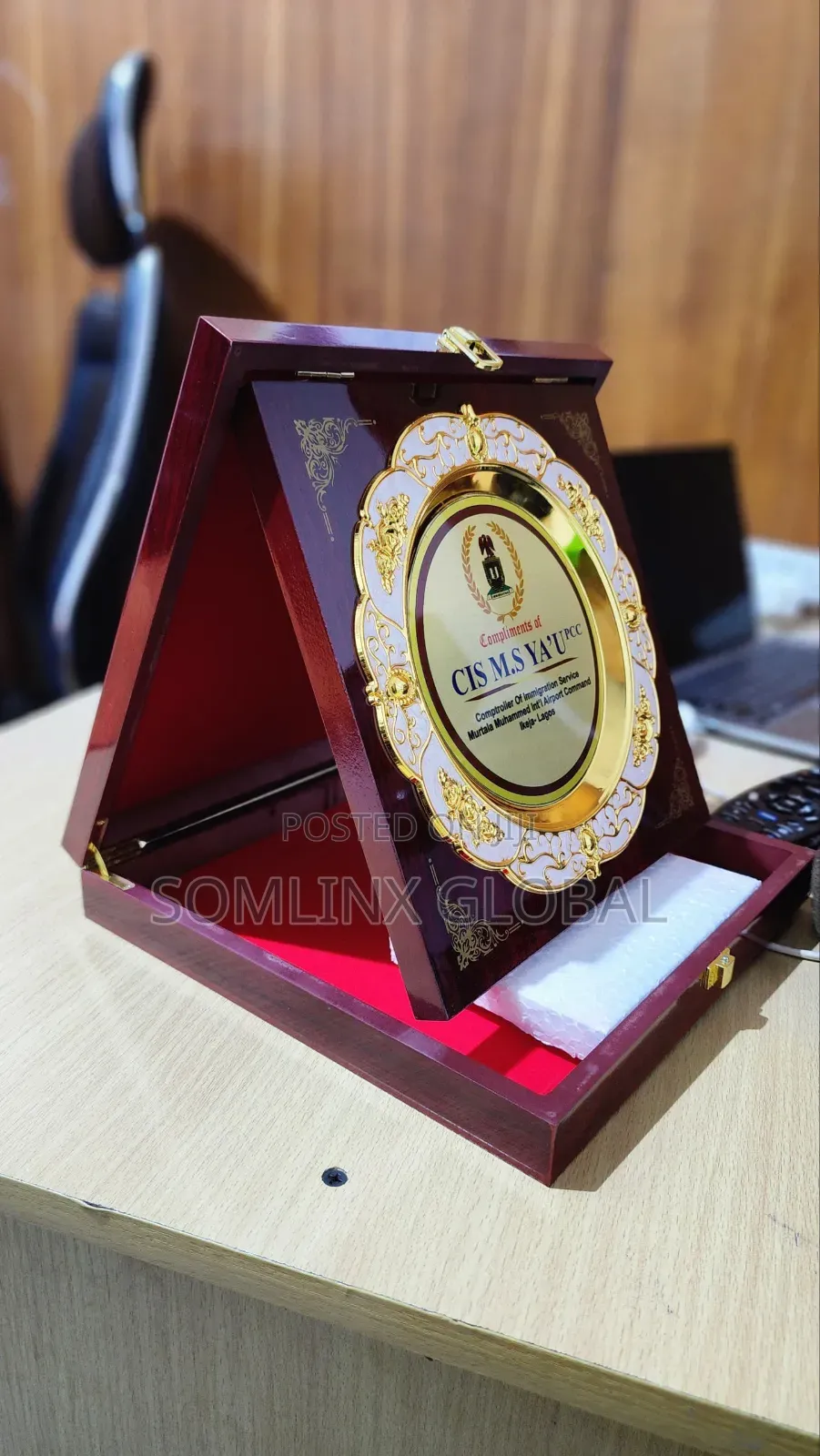 Wood Plaque (Box) - SOMLINX GLOBAL Price: ₦ 31,000 on Jiji.ng [Mushin]