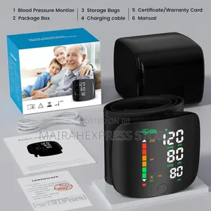 Wrist Blood Pressure Monitor With Led Display, Touch Screen.