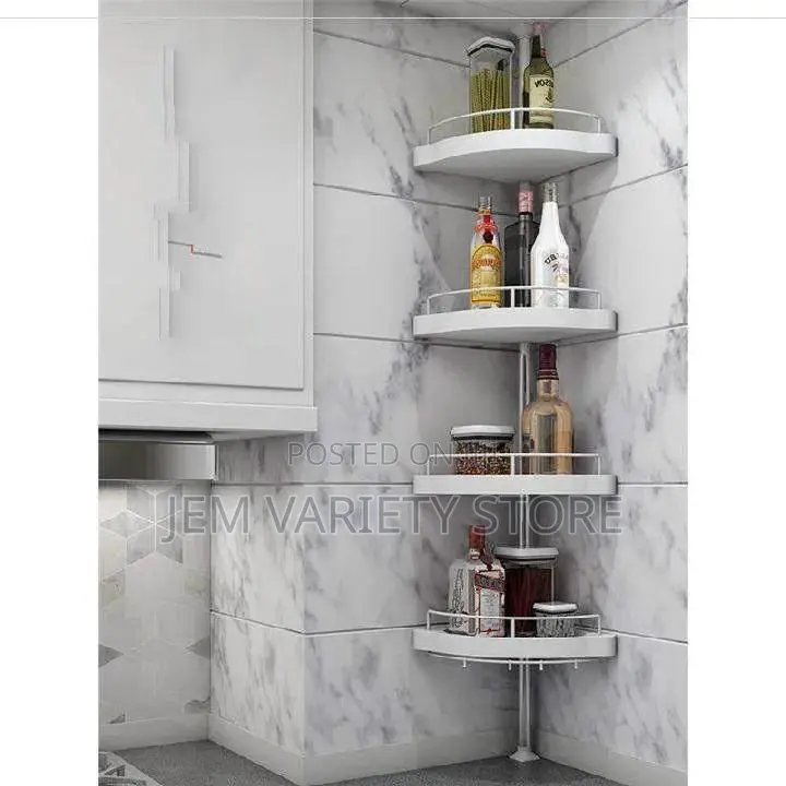 4 Layer Shower Corner Storage Rack