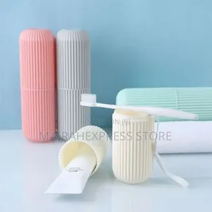 2sets Multi Function Toothpaste/Brush Travel Case Holder